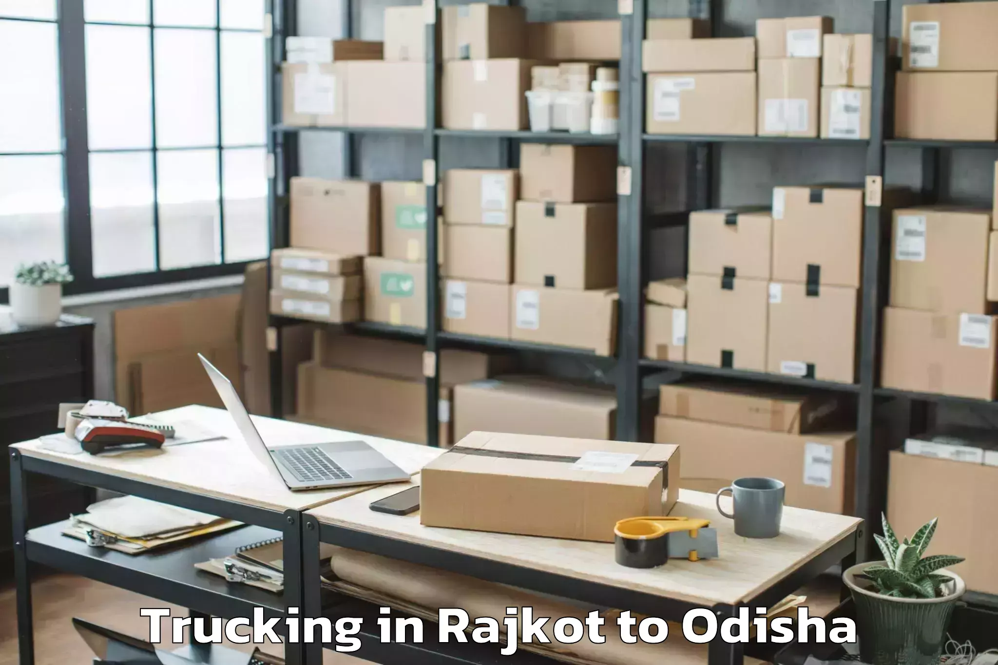 Book Rajkot to Rayagada Trucking Online